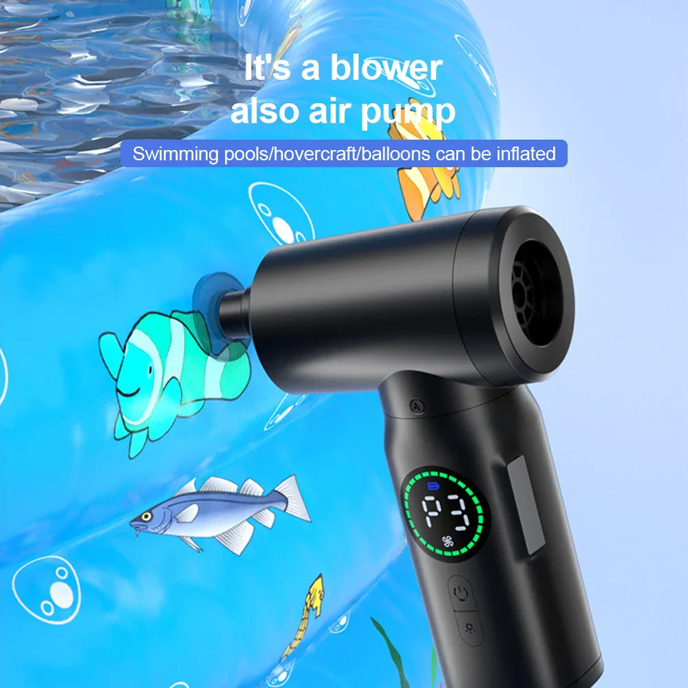 2-in-1 Draagbare Luchtstofzuiger en Blazer met LED-Licht (7500mAh) - AirMaster