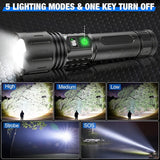 LumaBeam – 100.000 Lumen Oplaadbare LED Zaklamp met Powerbank