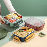 Lunchdoos | Thermobehouder voor eten | Brooddoos met vakken van roestvrij staal | Warmtecontainer | Esskraft