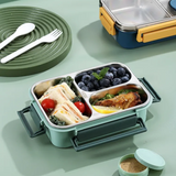 Lunchdoos | Thermobehouder voor eten | Brooddoos met vakken van roestvrij staal | Warmtecontainer | Esskraft