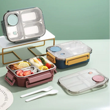Lunchdoos | Thermobehouder voor eten | Brooddoos met vakken van roestvrij staal | Warmtecontainer | Esskraft