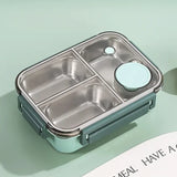 Lunchdoos | Thermobehouder voor eten | Brooddoos met vakken van roestvrij staal | Warmtecontainer | Esskraft