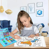 6-in-1 Creatieset met dubbele ezel – Tekentrommel voor kinderen vanaf 5 jaar