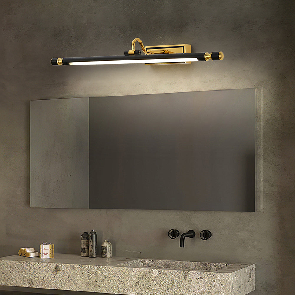 Luxueuze Zwart-Gouden Spiegellamp – LumoGold