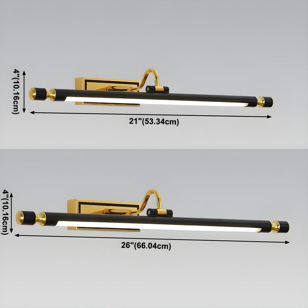 Luxueuze Zwart-Gouden Spiegellamp – LumoGold