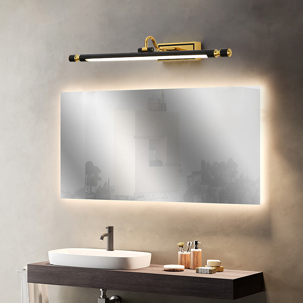 Luxueuze Zwart-Gouden Spiegellamp – LumoGold