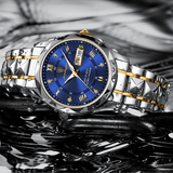 Stijlvolle herenarmbandhorloge van roestvrij staal - LumiSteel