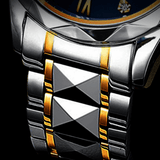 Stijlvolle herenarmbandhorloge van roestvrij staal - LumiSteel