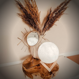 Magische Maanlamp - Draadloze Touch Control | Houten Stand
