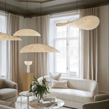 Japandi Stijl | Zijden Plafondlamp | Elegante Hanglamp | Zachte Verlichting | Luxe Stoffen | Moderne en Traditionele Inrichtingen | Duurzaam en Milieuvriendelijk | Afmetingen: 40/60/80/100 cm | LED Inclusief