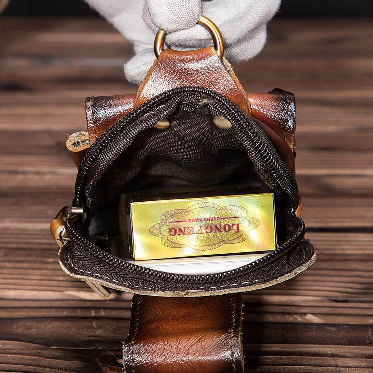 Echt Lederen Heren Waist Bag