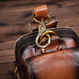 Echt Lederen Heren Waist Bag