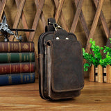 Echt Lederen Heren Waist Bag