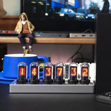 Vertikale LED Nixie Tafelklok – Chronix