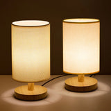 Moderne Houten Nachtkastje Lamp | Dimbaar & Afstandsbediening