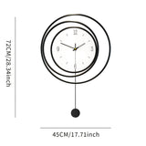 Moderne Minimalistische Metalen Wandklok