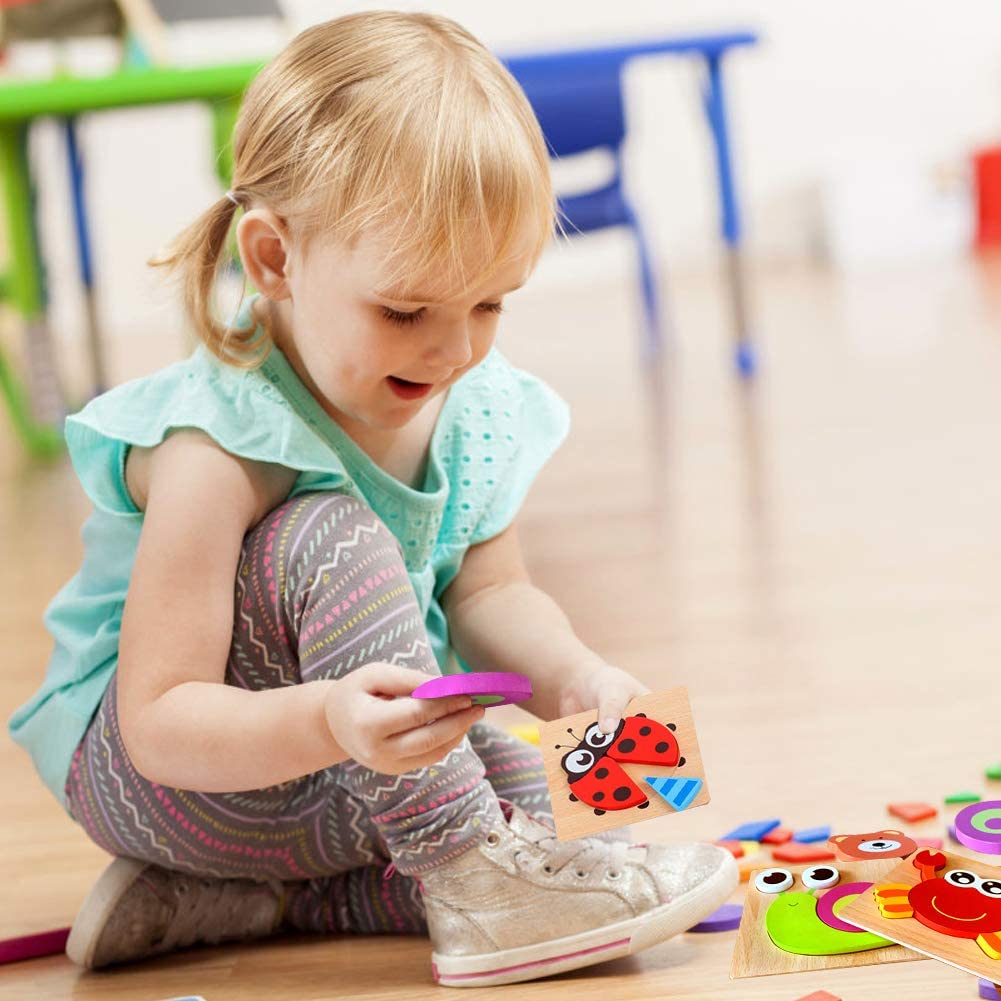 Montessori Leerpuzzel van Hout – KleurenPlezier (1+1 Gratis)