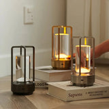 Moderne LED tafellamp met aanraakschakelaar en elegante metalen frame