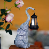 Zachte Olifant Zonne Lamp – Een Warme Gloed voor Uw Tuin