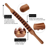 WOOLEASE – Gua Sha Massagestok van Natuurlijk Hout