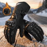 THERMOGRIP Moto Handschoenen – Waterdichte Winter-Motorrijdershandschoenen met 3-laags Isolatie & Koolstofvezel Bescherming