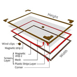 NoBuzz Magnetisch Muggennet voor Raam