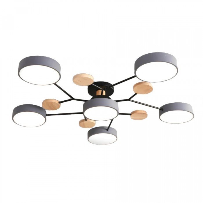 NordicGlow | Vertakte LED-plafondlamp in Scandi-stijl
