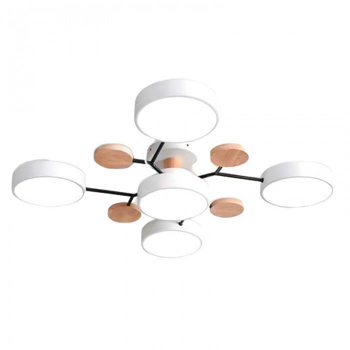 NordicGlow | Vertakte LED-plafondlamp in Scandi-stijl