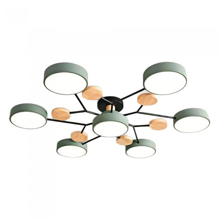 NordicGlow | Vertakte LED-plafondlamp in Scandi-stijl