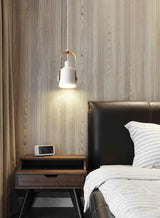 Noordse Hangspot – Strakke & Minimalistische Houten-Metaal Hanglamp
