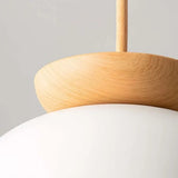 Noordse Halfhouten Hanglamp – Minimalistische Scandinavische Elegant