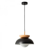 Noordse Halfhouten Hanglamp – Minimalistische Scandinavische Elegant