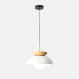 Noordse Halfhouten Hanglamp – Minimalistische Scandinavische Elegant