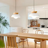 Noordse Halfhouten Hanglamp – Minimalistische Scandinavische Elegant