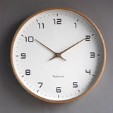 NordicTime Houten Wandklok – Stijlvol Scandinavisch Design voor Vredige Woonruimtes