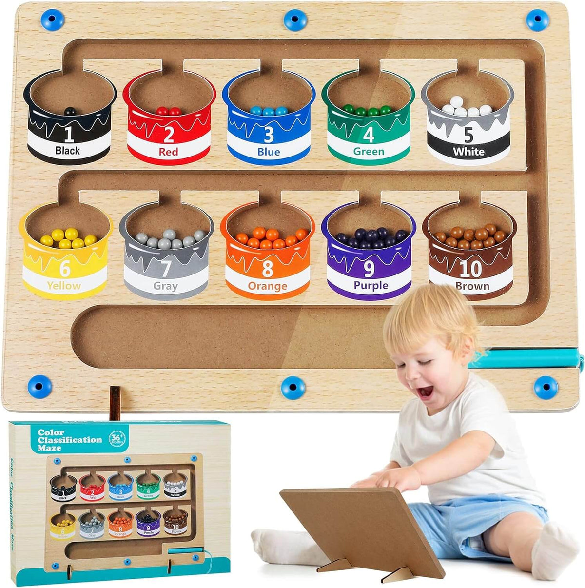 Magnetisch Telefoon- en Kleurenlabyrint – ColorMaze