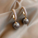 Luxueuze Oorbellen met Parel en Zirkonia – Amara