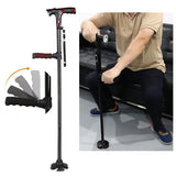 Opvouwbare Wandelstok met LED-verlichting - Veilig & Compact