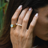 Oceaan-Parelenring voor Dames – Pearl