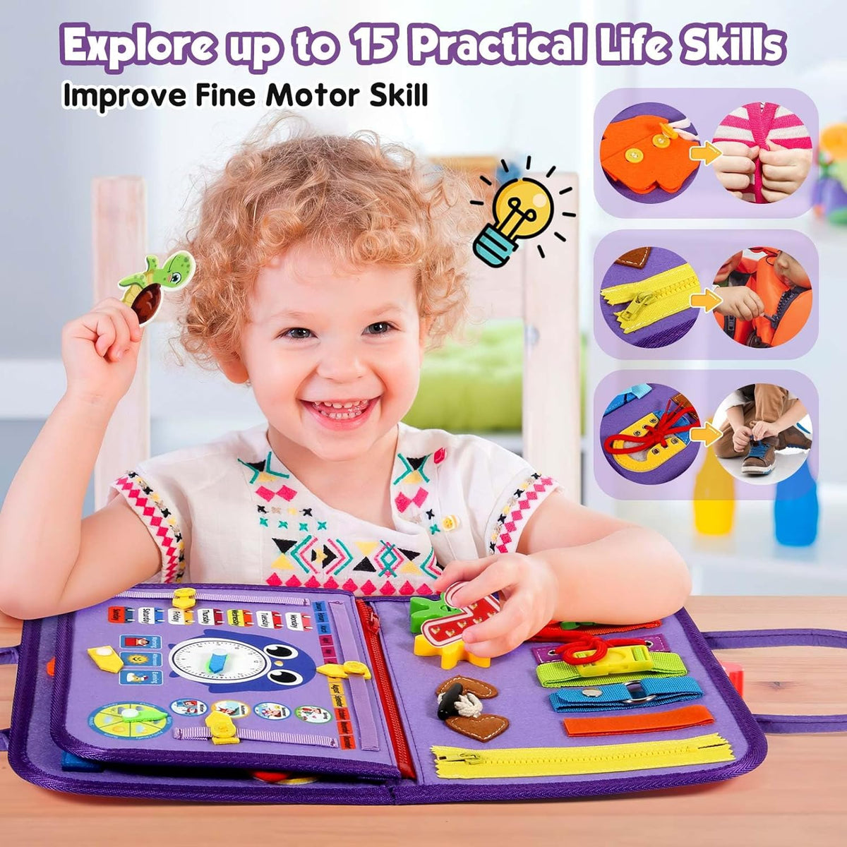 Peuter Drukbord Montessori Speelgoed - Educatief