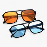 Mirena - Vintage vierkante zonnebril met UV400 bescherming