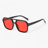 Mirena - Vintage vierkante zonnebril met UV400 bescherming