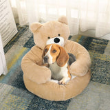 Pluizig Teddybeer Huisdierenbed | Comfort & Veiligheid