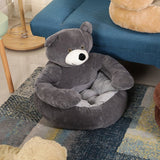 Pluizig Teddybeer Huisdierenbed | Comfort & Veiligheid