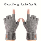Premium Alpaca Halfvinger Handschoenen