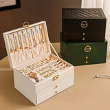 Premium Lederen Sieradenopberg Organizer