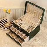 Premium Lederen Sieradenopberg Organizer