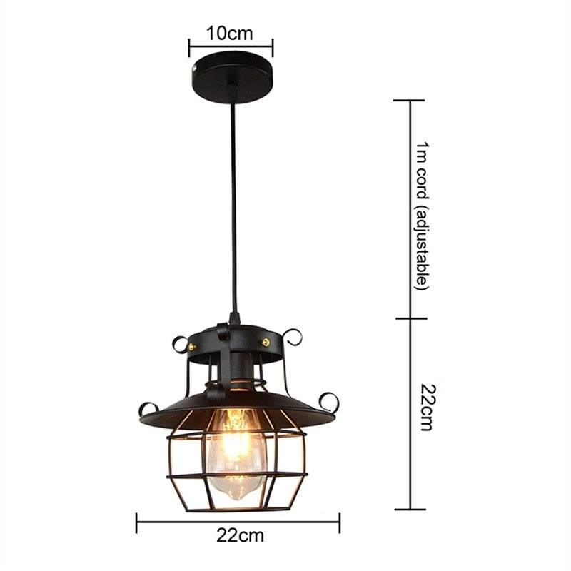 Sandsberg Antieke industriële Loft-Plafondlamp