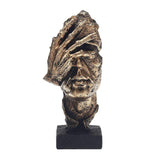 Abstracte Gouden Sculptuur "NordicLijn" – Moderne Scandinavische Decoratie