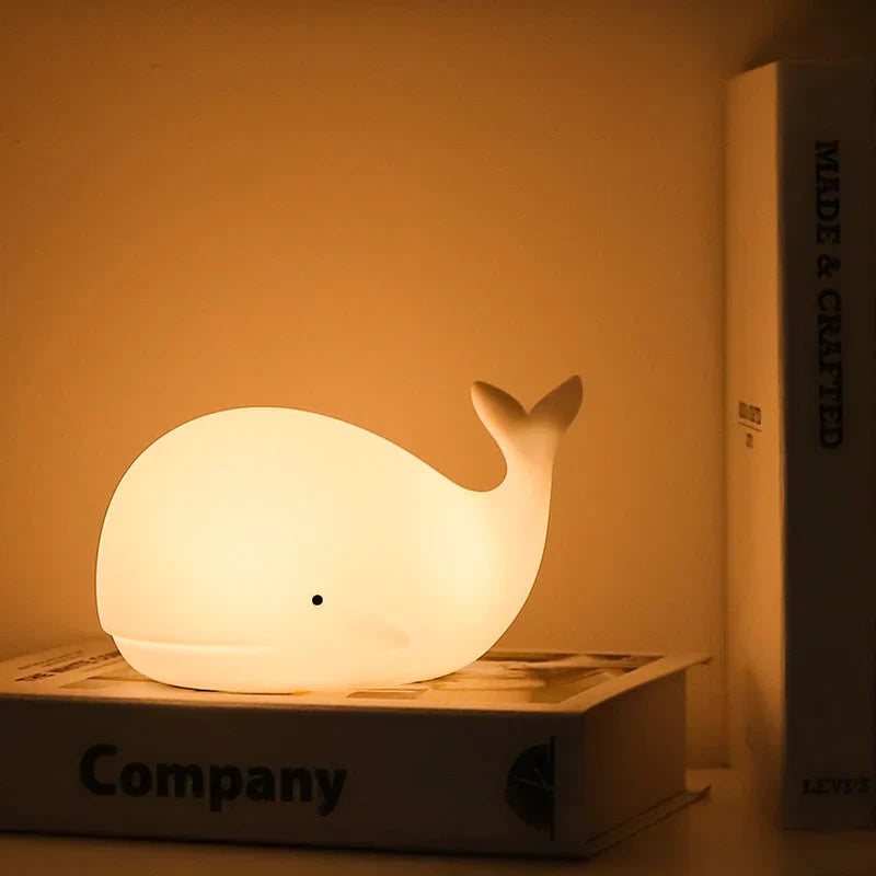 Schattige Wal Nachtlampje met Kleurverandering - GlowWhale